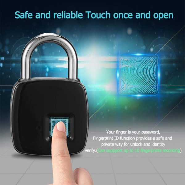 Farsler Fingerprint Padlock Waterproof K...