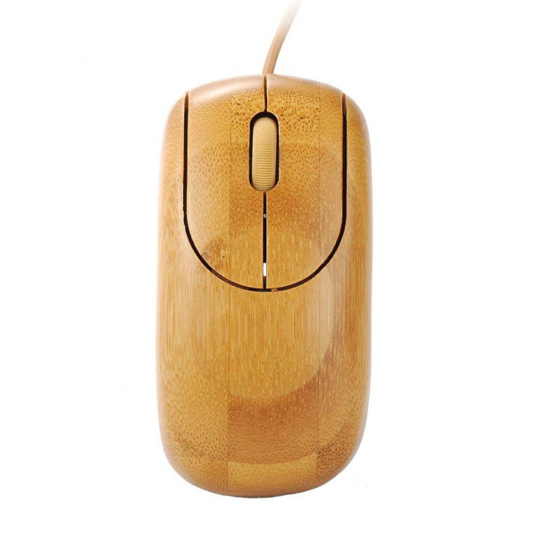 Forrader Handmade Bamboo 800 DPI 55 inch Length Cable Wired USB Mouse Mice