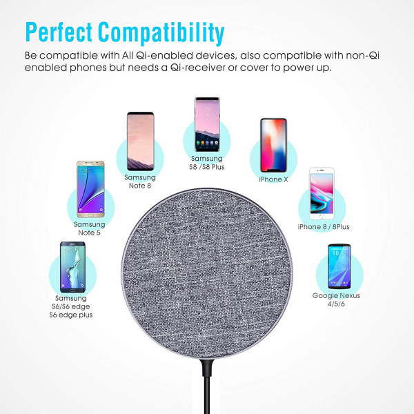 Fast Wireless Charger, 10W Fast charging...
